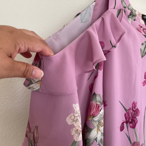 City Chic Plus Size 14 XS floral top - Picture 2 of 4